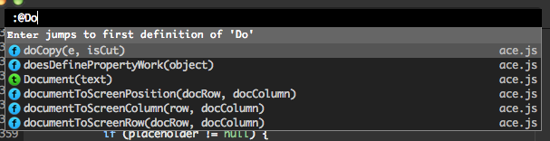 Symbol indexing